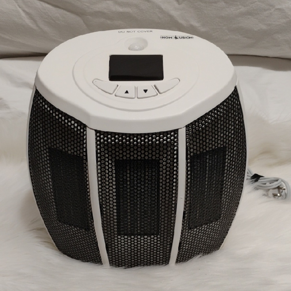 Home Fusion Portable Space Heater Black/White Never Used - Picture 1 of 9